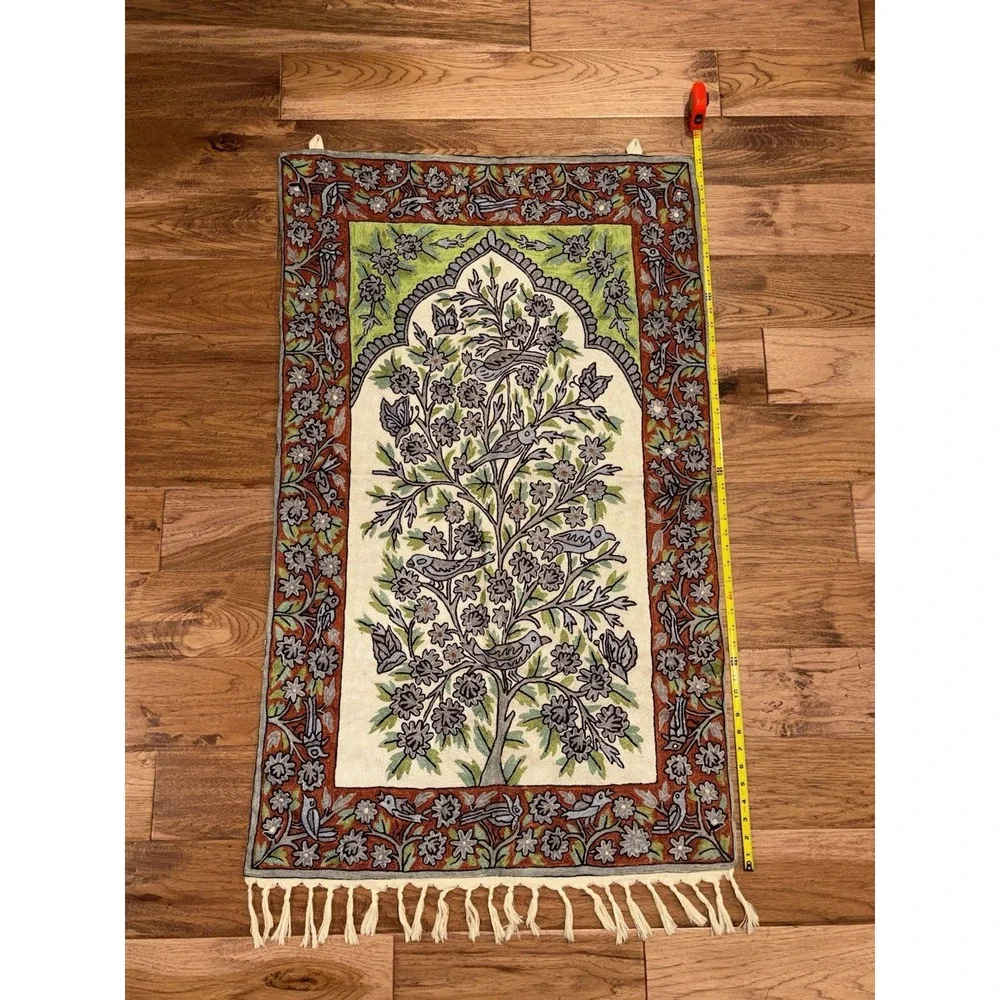 Kashmiri Tree Of Life Textile Wall Hanging Kashmiri Home Decor Art 46 x 28.5